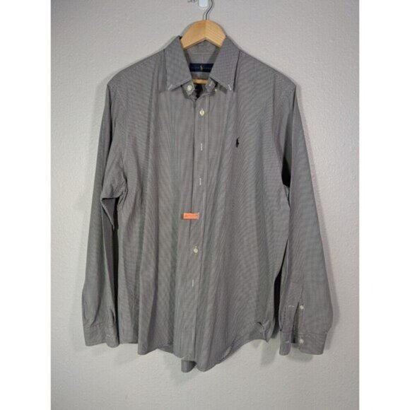 Polo Ralph Lauren Oxford Men's Sz XL Blue Striped Button Down Shirt - Picture 1 of 9